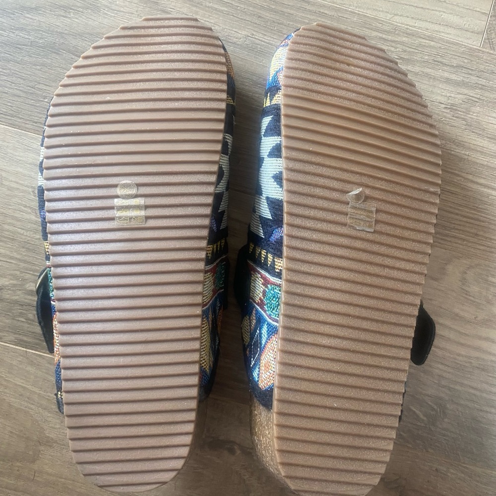 Dirty Laundry Multicolor Patterned Mules - image 6